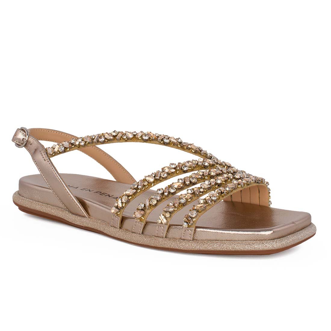 ALMA EN PENA ΓΥΝΑΙΚΕΙΑ ΔΕΡΜΑΤΙΝΑ FLAT ΠΕΔΙΛΑ V240853 DIVA BRONZE - Image 2