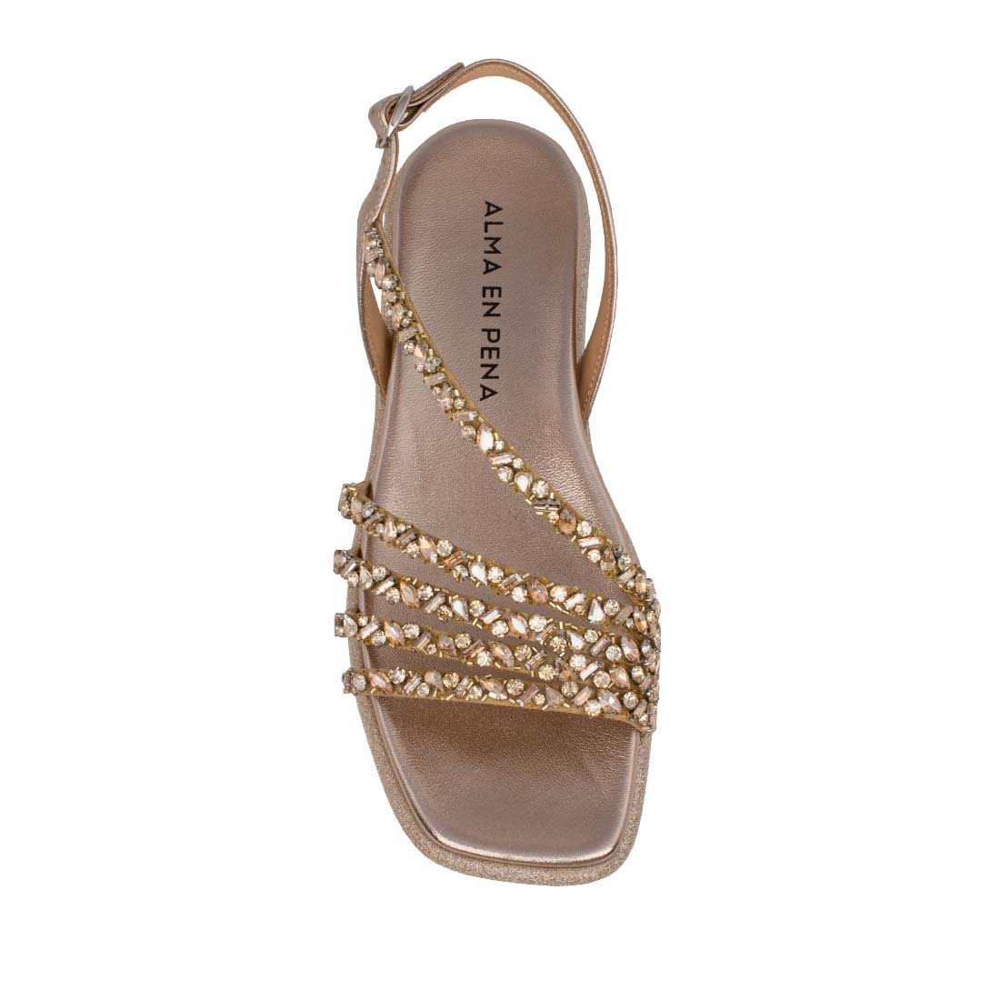 ALMA EN PENA ΓΥΝΑΙΚΕΙΑ ΔΕΡΜΑΤΙΝΑ FLAT ΠΕΔΙΛΑ V240853 DIVA BRONZE - Image 5