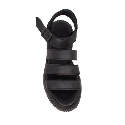 TAMARIS ΓΥΝΑΙΚΕΙΑ ΔΕΡΜΑΤΙΝΑ FLATFORM ΠΕΔΙΛΑ 1-28017-42 001 BLACK - Image 4