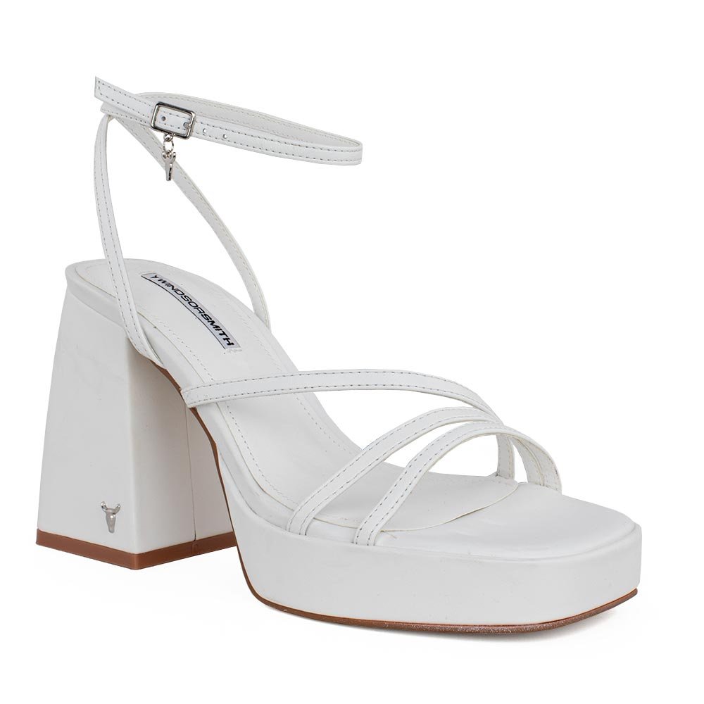 WINDSOR SMITH ΓΥΝΑΙΚΕΙΑ ΔΕΡΜΑΤΙΝΑ ΠΕΔΙΛΑ CHARMS LE WHITE - Image 2