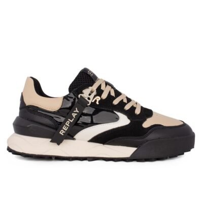 REPLAY ΓΥΝΑΙΚΕΙΑ SNEAKERS FIELD W VIBE RS9H0005L 2101 BLACK/ECRU