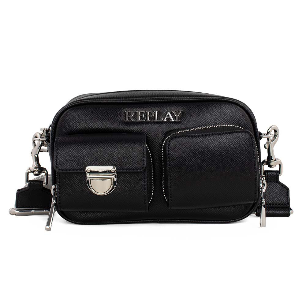 REPLAY ΓΥΝΑΙΚΕΙΑ ΤΣΑΝΤΑ CROSSBODY FW3263.000 ΜΑΥΡΗ