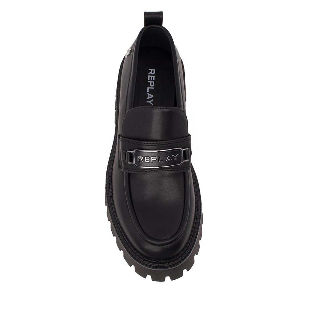 REPLAY ΓΥΝΑΙΚΕΙΑ LOAFERS NUMB TAG RL920005S 0003 BLACK - Image 5