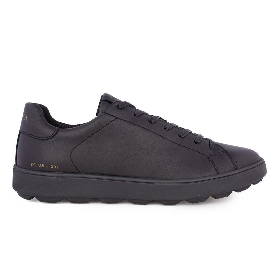 GEOX ΑΝΔΡΙΚΑ ΔΕΡΜΑΤΙΝΑ SNEAKERS SPHERICA ECUB-1 C BLACK NAPPA