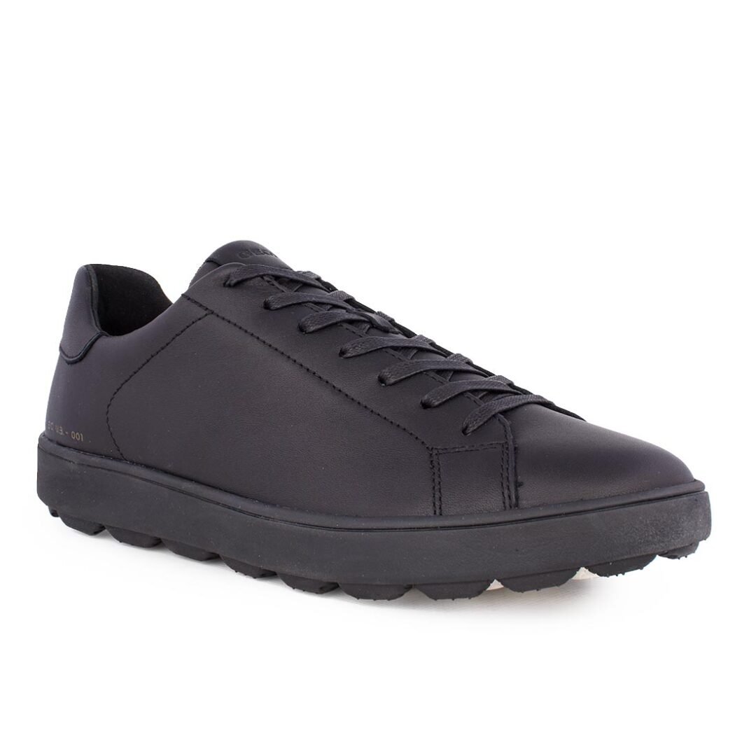 GEOX ΑΝΔΡΙΚΑ ΔΕΡΜΑΤΙΝΑ SNEAKERS SPHERICA ECUB-1 C BLACK NAPPA - Image 2