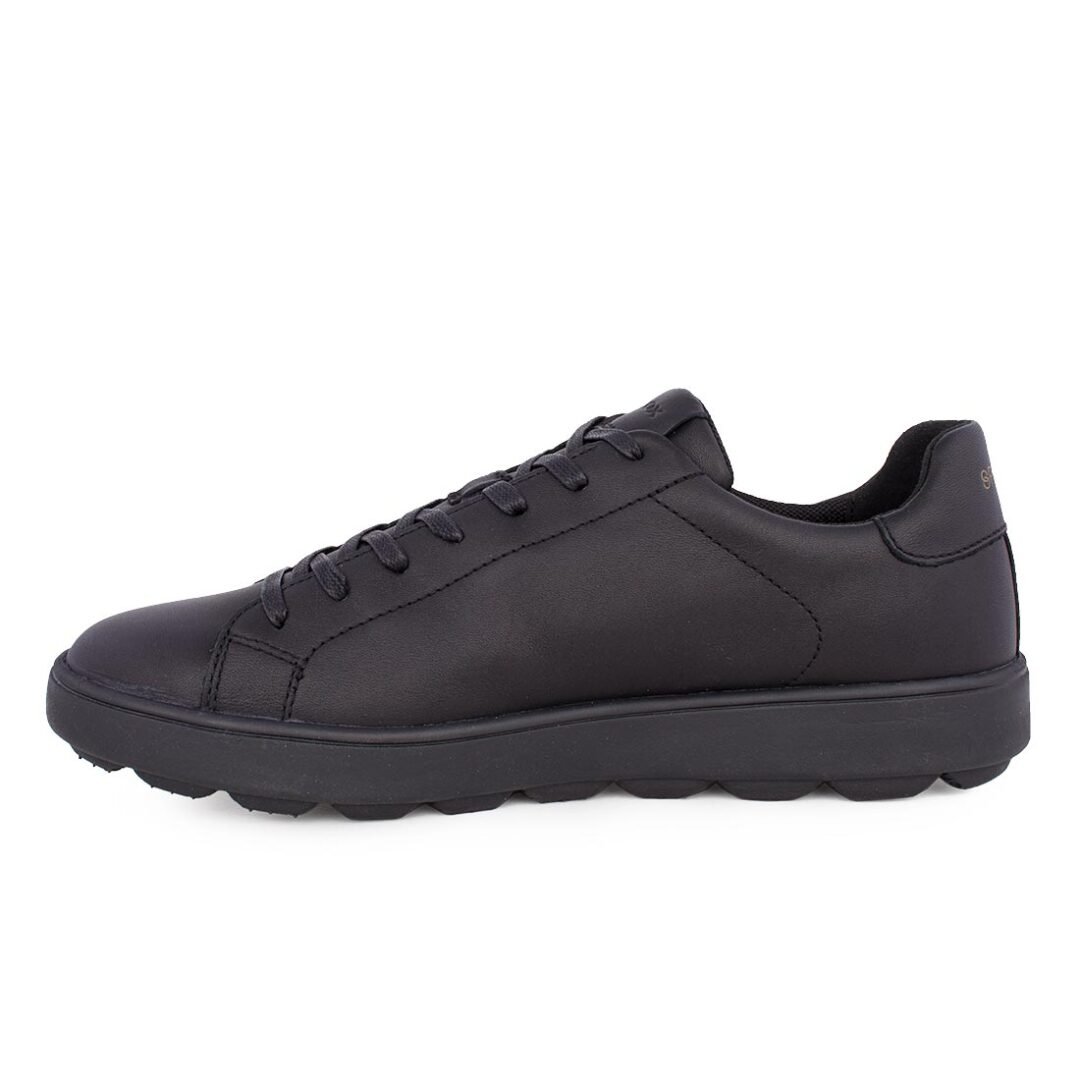 GEOX ΑΝΔΡΙΚΑ ΔΕΡΜΑΤΙΝΑ SNEAKERS SPHERICA ECUB-1 C BLACK NAPPA - Image 3