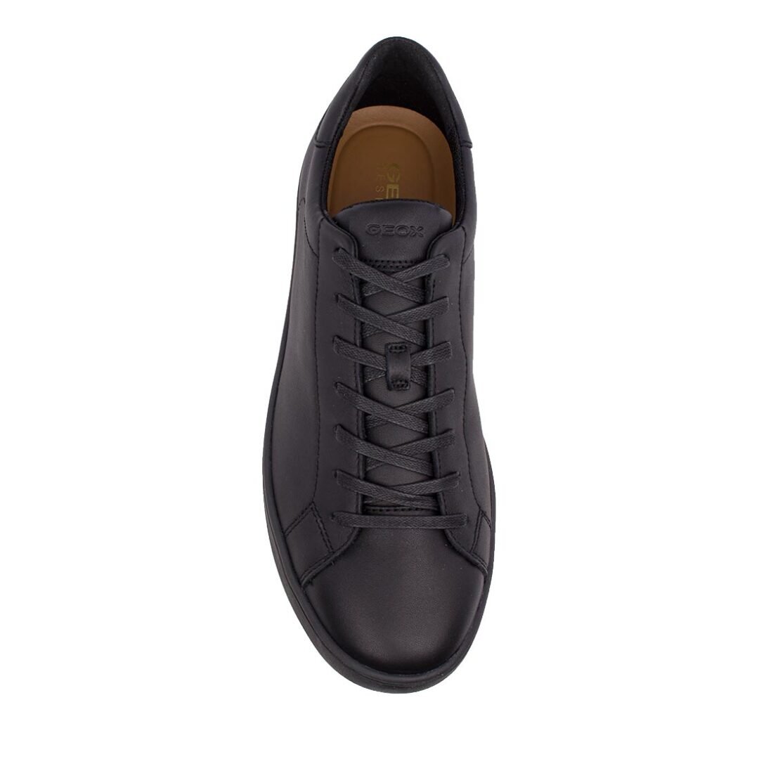 GEOX ΑΝΔΡΙΚΑ ΔΕΡΜΑΤΙΝΑ SNEAKERS SPHERICA ECUB-1 C BLACK NAPPA - Image 6