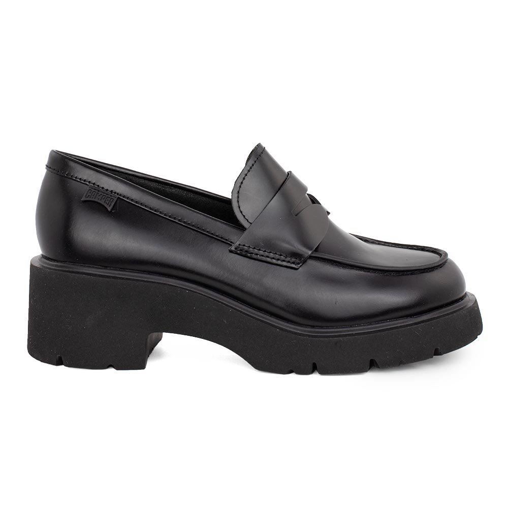 CAMPER ΓΥΝΑΙΚΕΙΑ ΔΕΡΜΑΤΙΝΑ LOAFERS MILAH K201425-002 ΜΑΥΡΑ