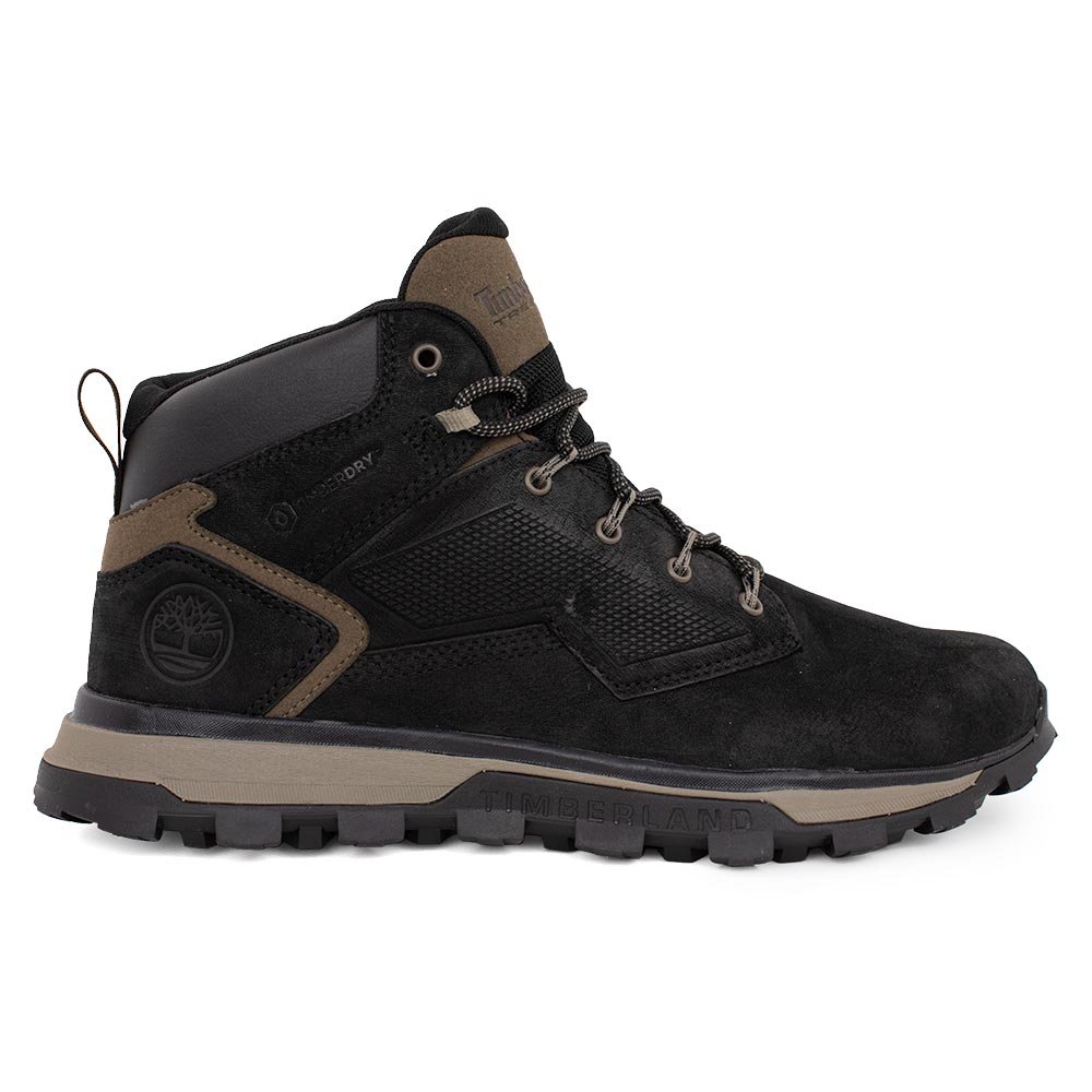 TIMBERLAND ΑΝΔΡΙΚΑ ΔΕΡΜΑΤΙΝΑ WATERPROOF ΜΠΟΤΑΚΙΑ TREELINE MID BLACK FULL GRAIN
