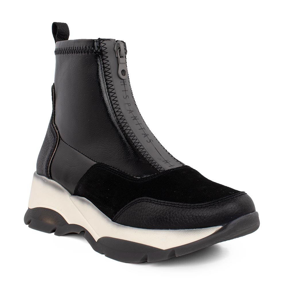 HISPANITAS ΓΥΝΑΙΚΕΙΑ ΔΕΡΜΑΤΙΝΑ SPORT ΜΠΟΤΑΚΙΑ HI222202 BLACK - Image 2
