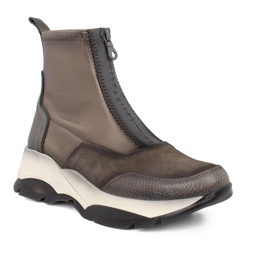 HISPANITAS ΓΥΝΑΙΚΕΙΑ ΔΕΡΜΑΤΙΝΑ SPORT ΜΠΟΤΑΚΙΑ HI222202 ASPHALT - Image 2