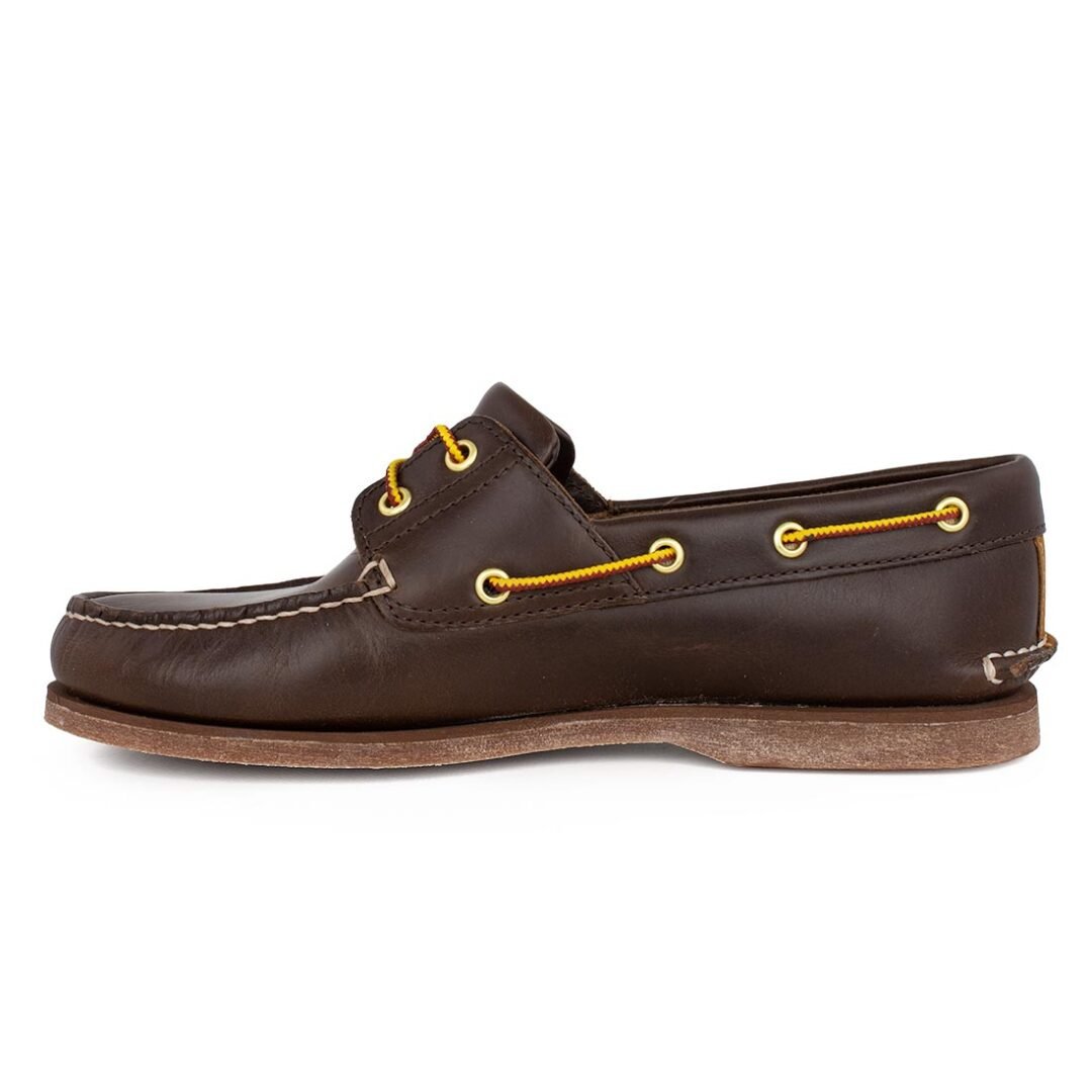 TIMBERLAND ΑΝΔΡΙΚΑ ΔΕΡΜΑΤΙΝΑ BOAT SHOES CLASSIC BOAT SHOE A5QSZ 968 DARK BROWN FULL GRAIN - Image 3