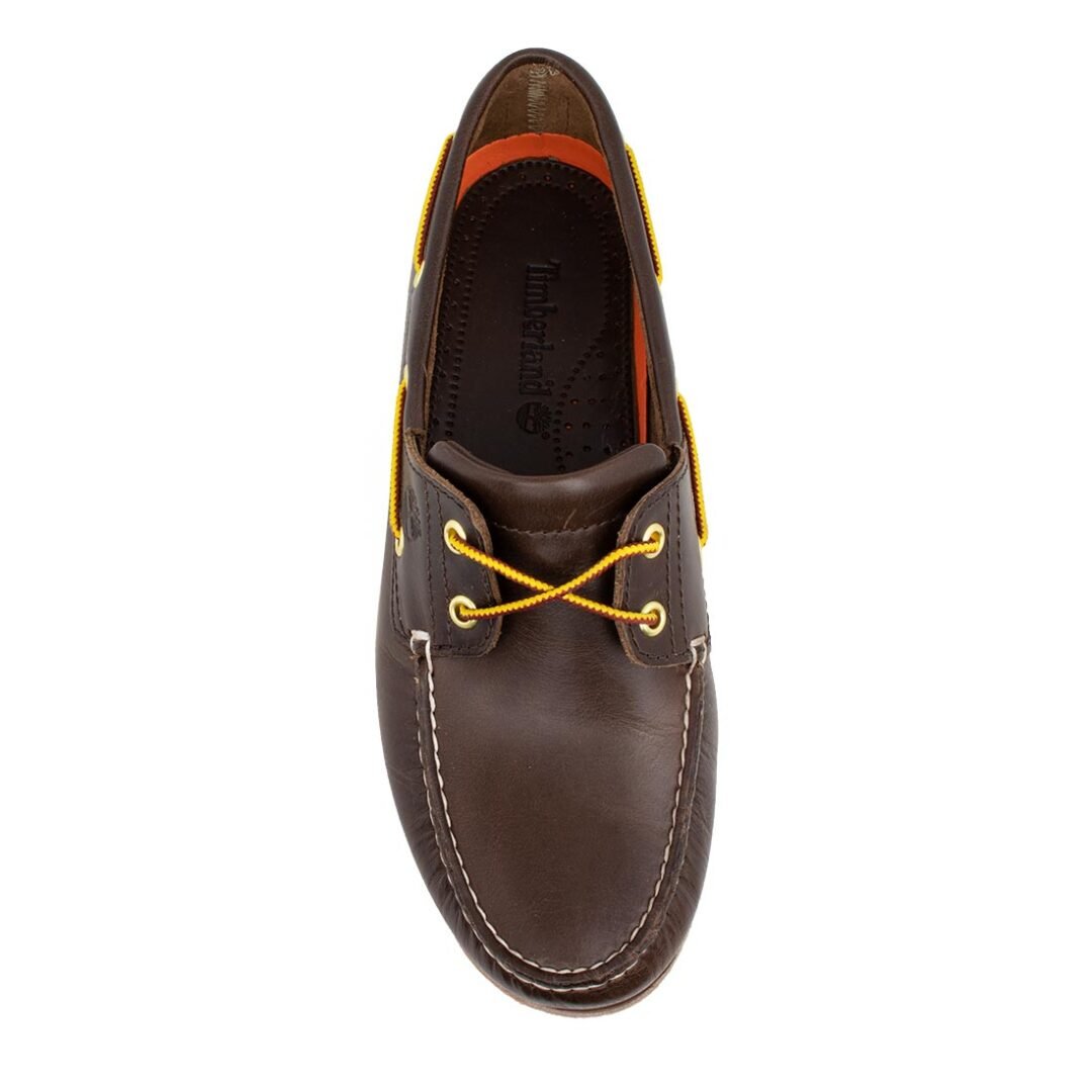 TIMBERLAND ΑΝΔΡΙΚΑ ΔΕΡΜΑΤΙΝΑ BOAT SHOES CLASSIC BOAT SHOE A5QSZ 968 DARK BROWN FULL GRAIN - Image 6
