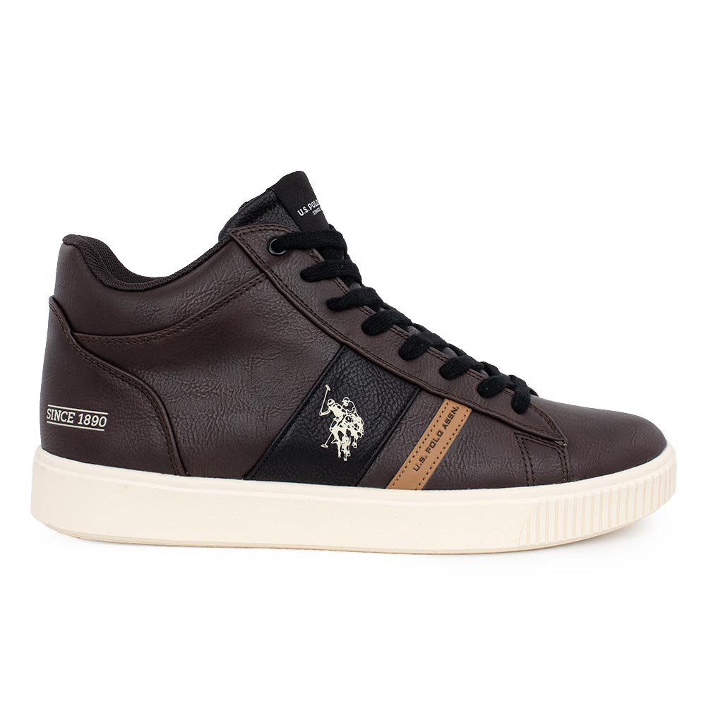 US POLO ΑΝΔΡΙΚΑ ΜΠΟΤΑΚΙΑ TYMES003 ΚΑΦΕ