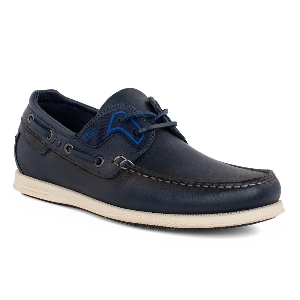 BOSS SHOES ΑΝΔΡΙΚΑ ΔΕΡΜΑΤΙΝΑ BOAT ΜΟΚΑΣΙΝΙΑ SR320 ΜΠΛΕ SAXON - Image 2