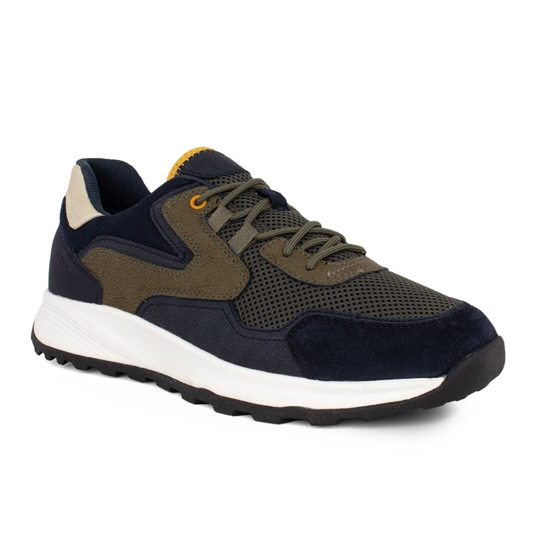 GEOX ΑΝΔΡΙΚΑ SNEAKERS TERRESTRE B NAVY/LIGHT OLIVE - Image 2