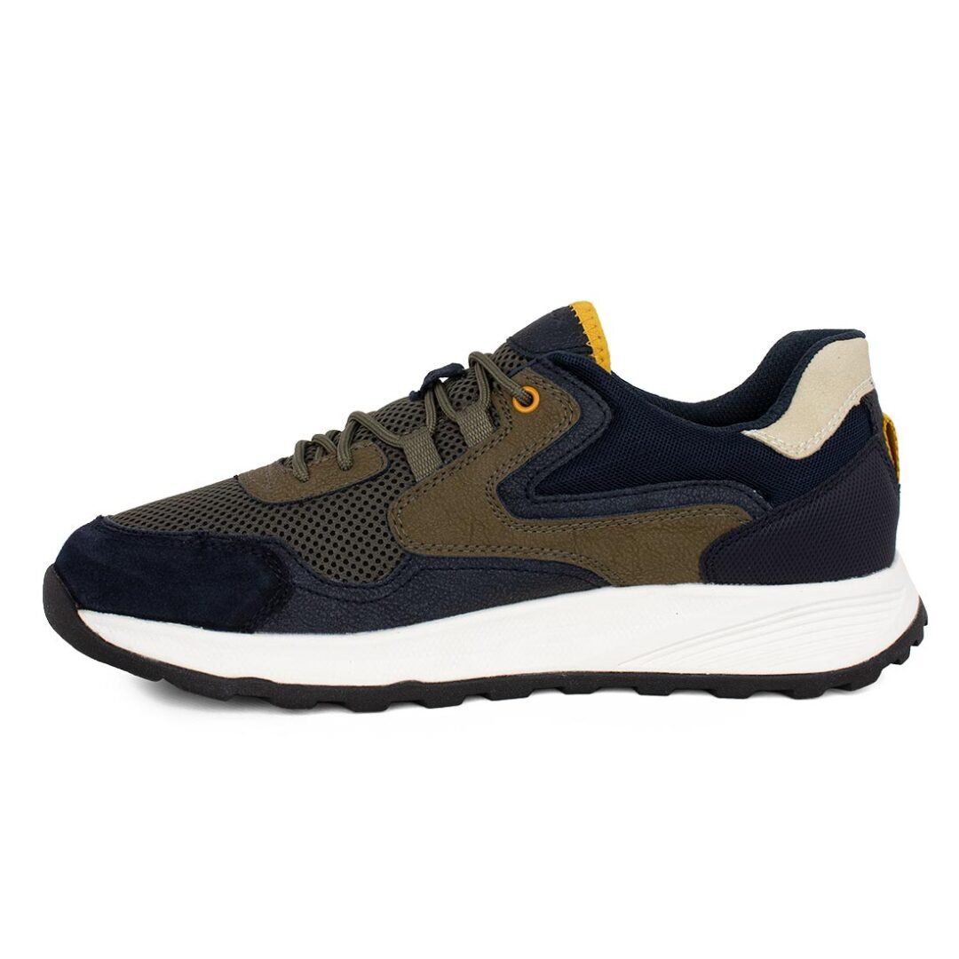 GEOX ΑΝΔΡΙΚΑ SNEAKERS TERRESTRE B NAVY/LIGHT OLIVE - Image 3