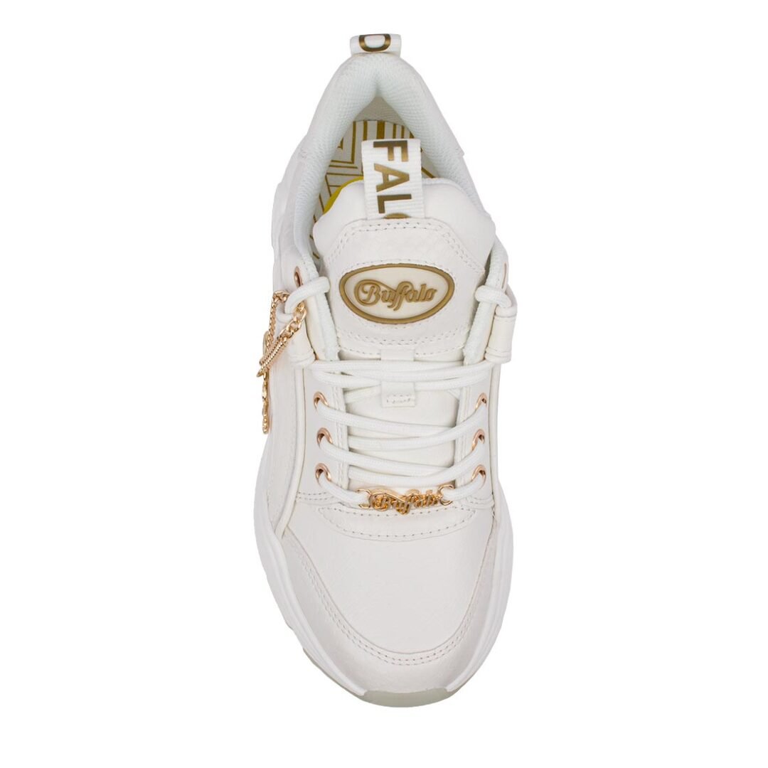 BUFFALO ΓΥΝΑΙΚΕΙΑ SNEAKERS ΜΕ ΑΠΟΣΠΩΜΕΝΗ ΑΛΥΣΙΔΑ BINARY GLAM WHITE VEGAN NAPPA - Image 6