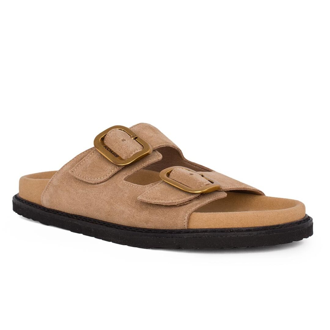 KOMIS & KOMIS ΓΥΝΑΙΚΕΙΕΣ SUEDE ΠΑΝΤΟΦΛΕΣ B3 CAMEL - Image 2
