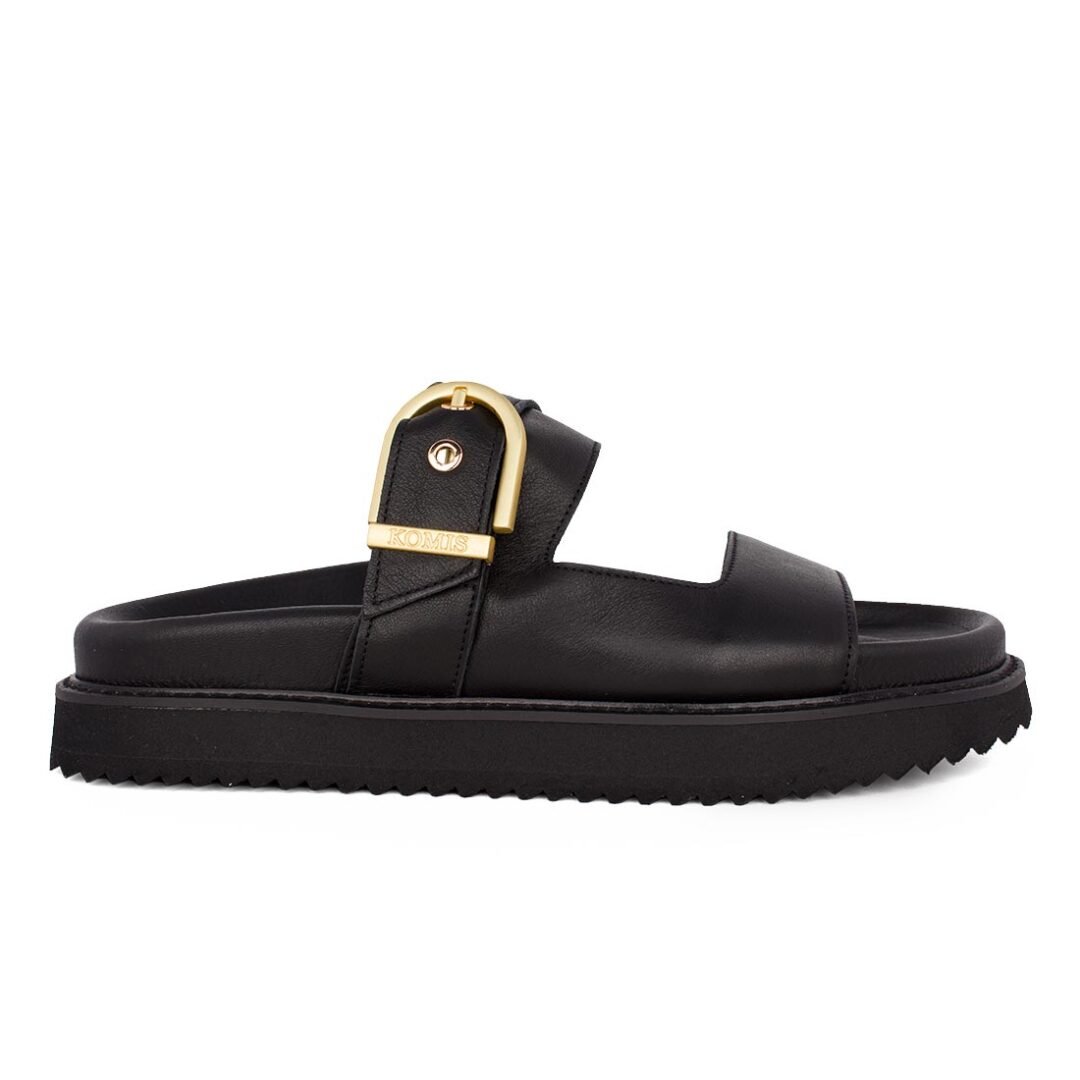 KOMIS & KOMIS ΓΥΝΑΙΚΕΙΑ ΔΕΡΜΑΤΙΝΗ ΠΑΝΤΟΦΛΑ Β20 BLACK
