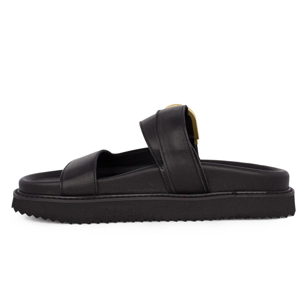 KOMIS & KOMIS ΓΥΝΑΙΚΕΙΑ ΔΕΡΜΑΤΙΝΗ ΠΑΝΤΟΦΛΑ Β20 BLACK - Image 3