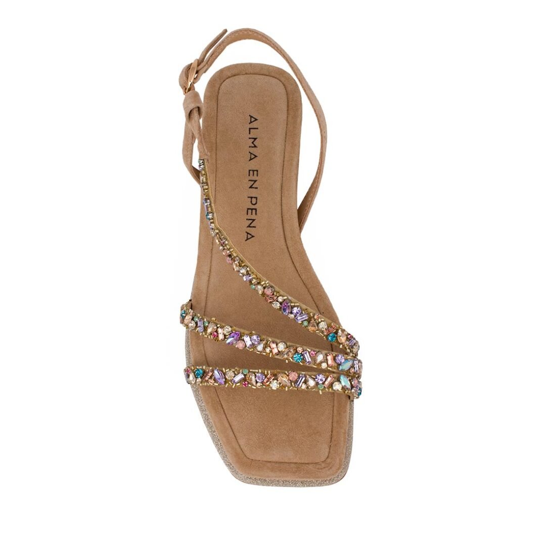 ALMA EN PENA ΓΥΝΑΙΚΕΙΑ ΔΕΡΜΑΤΙΝΑ ΠΕΔΙΛΑ V240741 SAND SUEDE - Image 5