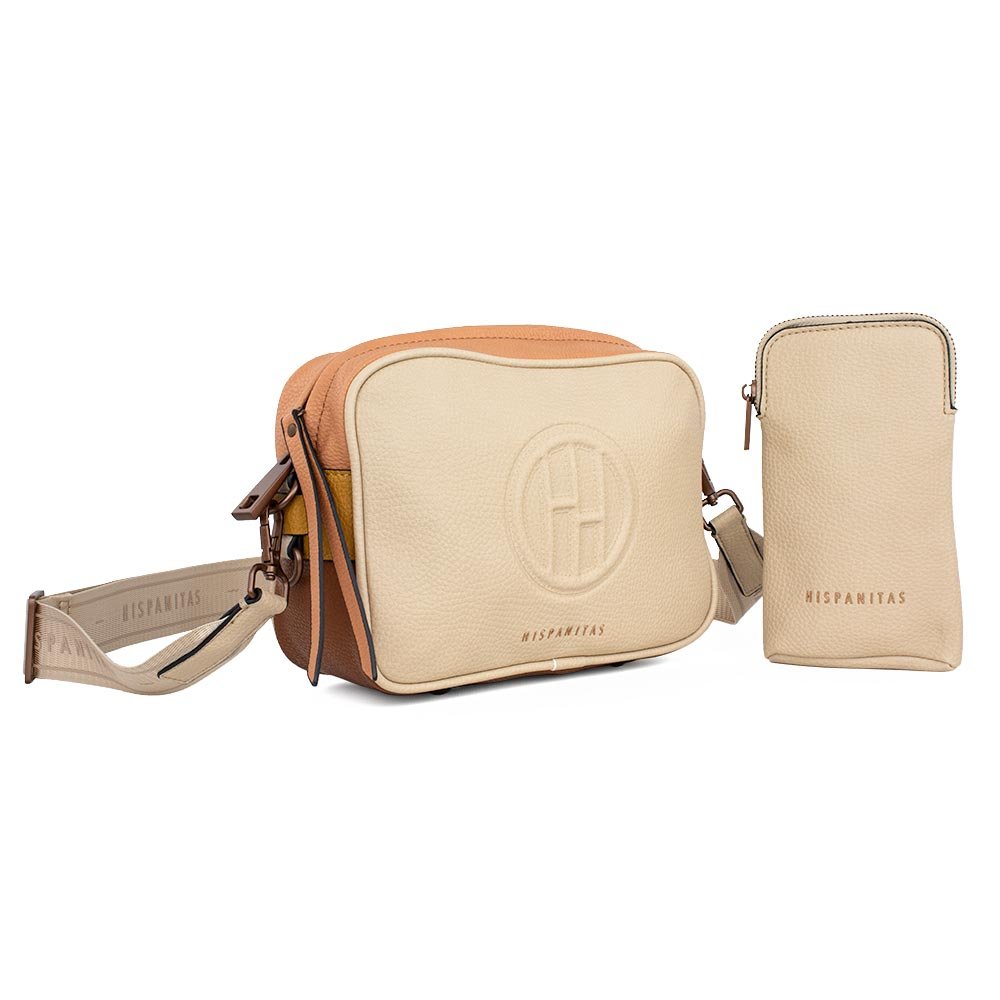 HISPANITAS ΓΥΝΑΙΚΕΙΑ CROSSBODY ΤΣΑΝΤΑ BI222302 VISON/CUERO - Image 2