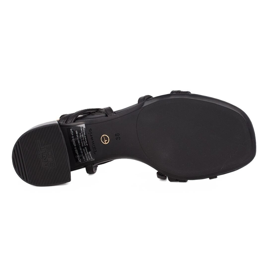 TAMARIS ΓΥΝΑΙΚΕΙΑ ΔΕΡΜΑΤΙΝΑ ΠΕΔΙΛΑ 1-28211-42 001 BLACK - Image 4