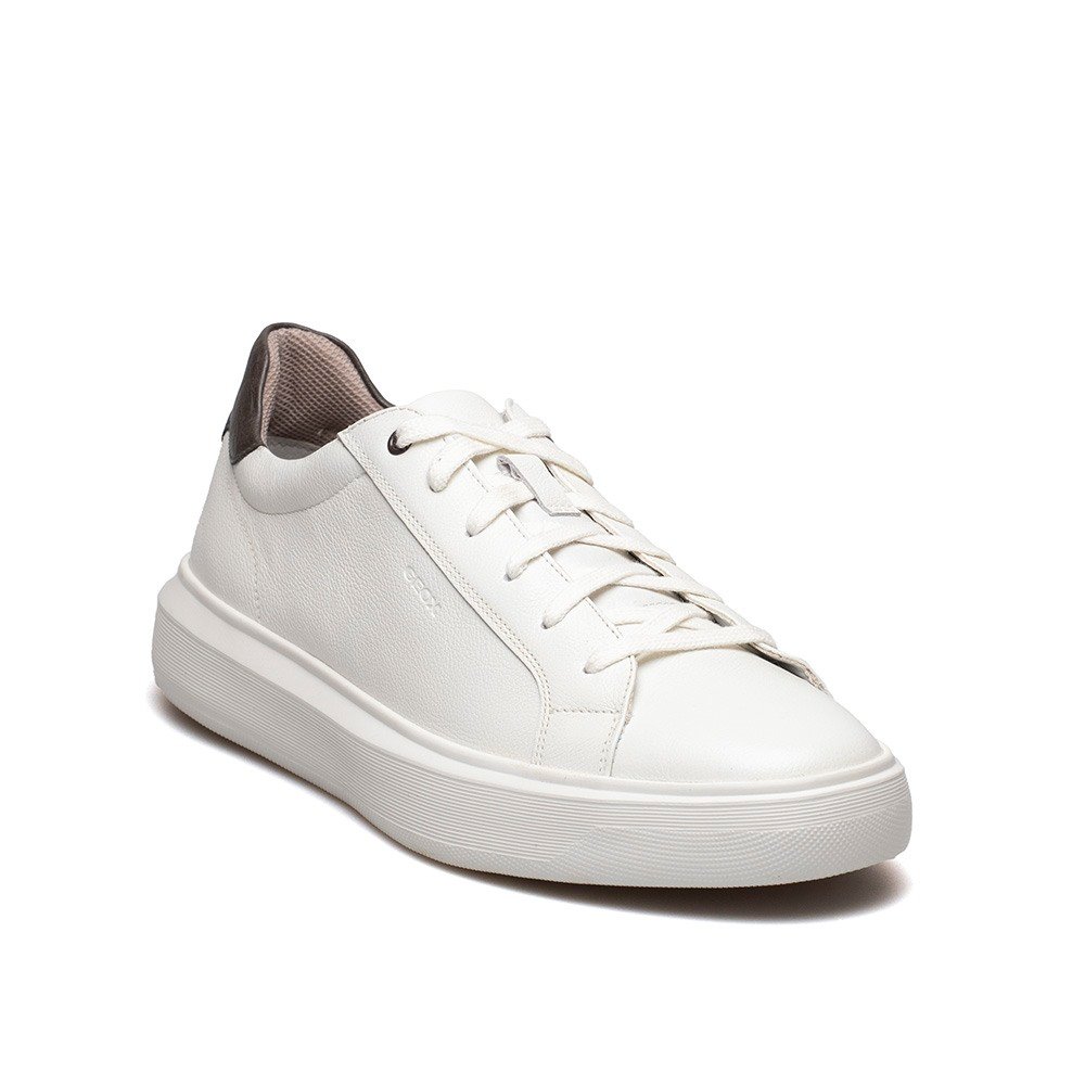 GEOX ΑΝΔΡΙΚΑ ΔΕΡΜΑΤΙΝΑ SNEAKERS DEIVEN B ΑΣΠΡΑ - Image 2