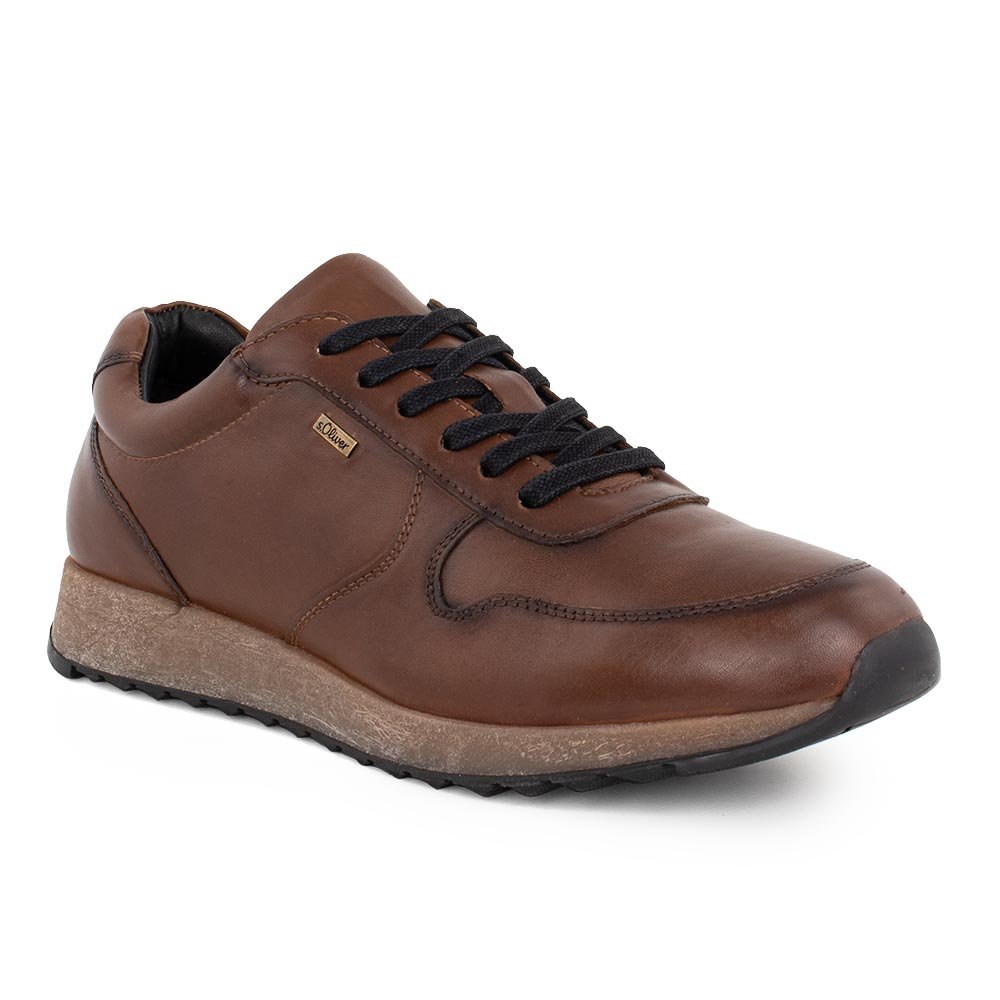 S. OLIVER ΑΝΔΡΙΚΑ ΔΕΡΜΑΤΙΝΑ SNEAKERS 5-13627-39 305 COGNAC - Image 2