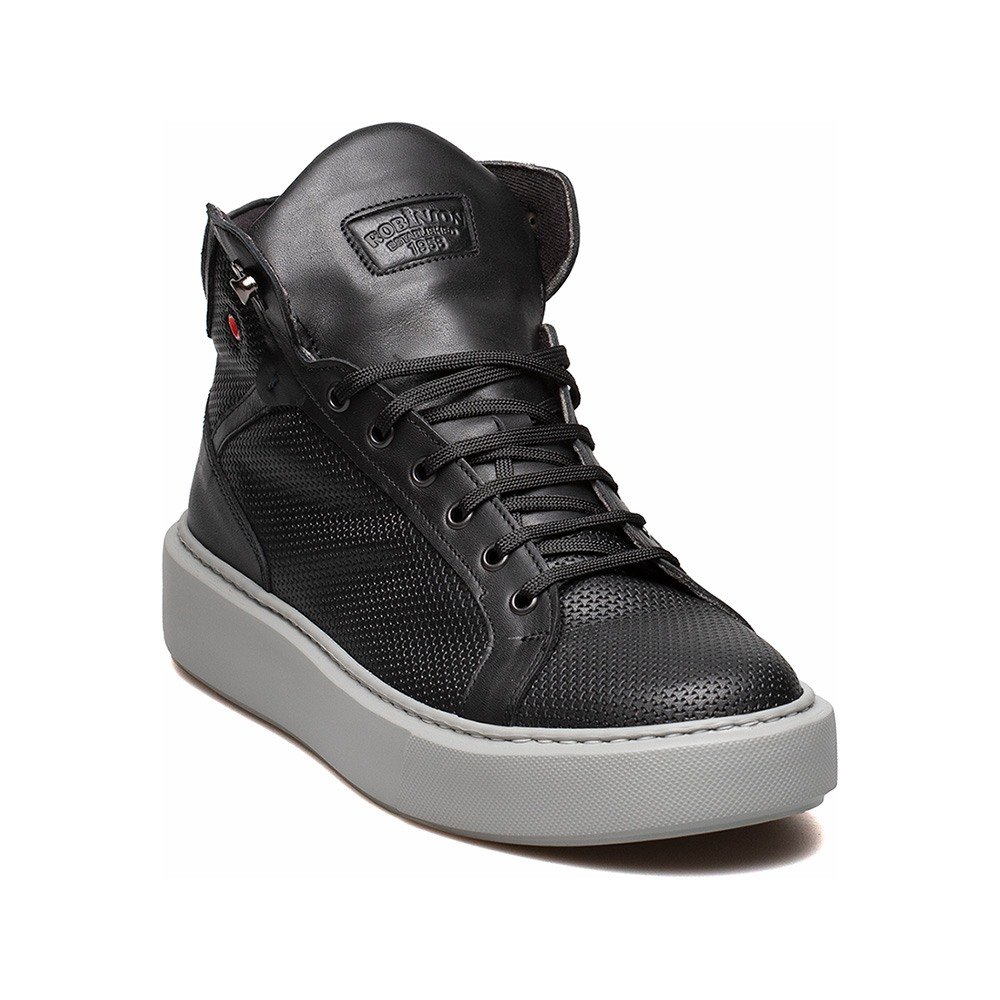 ROBINSON ΑΝΔΡΙΚΑ ΔΕΡΜΑΤΙΝΑ ΜΠΟΤΑΚΙΑ XLight SNEAKERS 2280 ΜΑΥΡΑ - Image 2