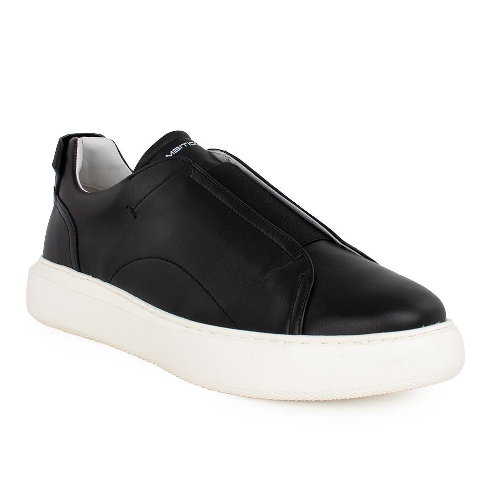 AMBITIOUS ΑΝΔΡΙΚΑ ΔΕΡΜΑΤΙΝΑ SNEAKERS 10441A-4848AM.1 ΜΑΥΡΑ - Image 2