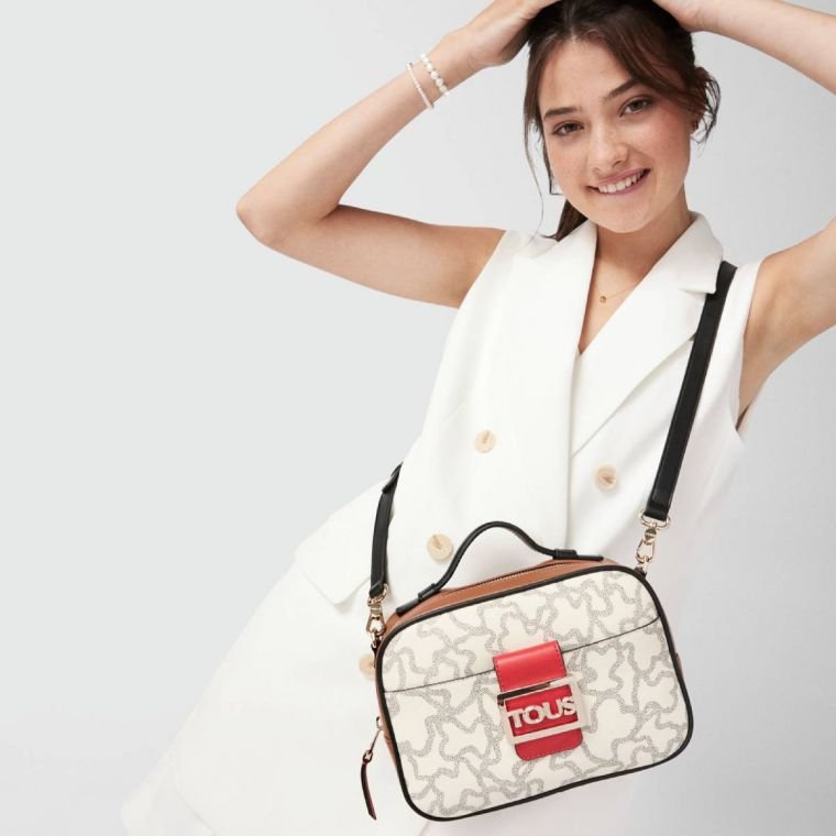 TOUS ΓΥΝΑΙΚΕΙΑ CROSSBODY ΤΣΑΝΤΑ BANDOLERA REPORTER K ICON MULTI-BEIGE - Image 6
